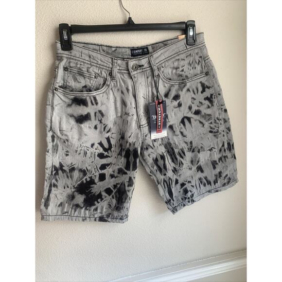 Company Eighth One Size Mens 30 Grey Denim Shorts New With Tags - Picture 1 of 6